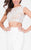 Terani Couture - Two Piece Sleeveless Lace Prom Dress 1711P2717 In White and Neutral