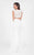 Terani Couture - Two Piece Sleeveless Lace Prom Dress 1711P2717 In White and Neutral