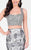 Terani Couture - Two Piece Mermaid Prom Gown 1711P2720 In White and Gray
