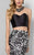 Terani Couture - Two Piece Mermaid with Embelished Illusion Neckline Prom Gown 1711P2727 In Black and White