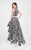 Terani Couture - Two Piece Patterned Hi-lo Prom Gown 1711P2728 In Black and White