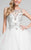 Terani Couture - Glamorous Jewelled Illusion Neck Polyester Ballgown Gown 1711P2828 In White