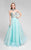 Terani Couture - Intricately Beaded Sweetheart Illusion Gown 1711P283 In Blue and Neutral