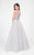 Terani Couture - Embelished Sleeveless with Back Corset Prom Gown 1711P2832 In Gray and Neutral