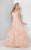 Terani Couture - Embelished Sweetheart Bodice with a Layered A-line Skirt Prom Gown 1711P2839 In Pink and Neutral