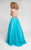 Terani Couture - Elegant Beaded V-Neck Polyester Ballgown Dress 1711P2846 - Blue