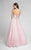 Terani Couture - Stunning Beaded Sweetheart Polyester A-Line Dress 1711P2847 In Pink and Silver