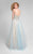 Terani Couture - Dazzling Beaded Strapless Sweetheart Polyester A-line Dress 1711P2855 In Blue and Gold
