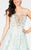Terani Couture - Embelished Low Back Prom Gown 1711P2872 In Blue and Gold