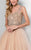 Terani Couture - Charming Sleeveless Illusion Neck Polyester A-Line Gown 1711P2876 In Neutral