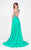 Jeweled Patterned Halter Prom Dress 1712P2441