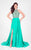 Jeweled Patterned Halter Prom Dress 1712P2441