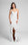 Terani Couture - Classy Sleeveless Sweetheart Fit and Flare Ruffled Dress 1712P2445 in White