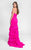 Terani Couture - Classy Sleeveless Sweetheart Fit and Flare Ruffled Dress 1712P2445 in Pink