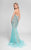 Multi-Colored Illusion Mermaid Gown 1712P2449