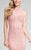 Terani Couture - Elegant Beaded High Neck Polyester Mermaid Gown 1712P2450 - Pink
