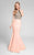 Terani Couture - Breathtaking Beaded Halter Neck Mermaid Dress 1712P2457 In Pink