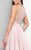 Terani Couture - Sleeveless Hi-low Gown with Sweep Train 1712P2465 In Pink
