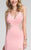 Terani Couture - Stunning Sleeveless V-Neck Polyester Column Gown1712P2484 In Pink