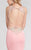 Terani Couture - Stunning Sleeveless V-Neck Polyester Column Gown1712P2484 In Pink