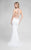 Artsy Beaded Illusion Mermaid Gown 1712P2486