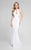 Artsy Beaded Illusion Mermaid Gown 1712P2486