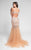 Terani Couture - Ravishing Crystal-encrusted V-neck Mermaid Gown 1712P2492 In Pink