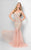 Terani Couture - Ravishing Crystal-encrusted V-neck Mermaid Gown 1712P2492 In Pink