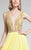Terani Couture - Intricate Spangled V-Neck Illusion Gown 1712P2497