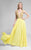 Terani Couture - Intricate Spangled V-Neck Illusion Gown 1712P2497