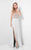 Terani Couture - Crystal Embellished Sheer Illusioned Bodice Prom Dress 1712P2511 In Silver