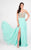 Terani Couture - Illusion Sweetheart Chiffon Gown 1712P2512 In White