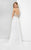 Terani Couture - Illusion Sweetheart Chiffon Gown 1712P2512 In White