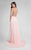 Terani Couture - Illusion Sweetheart Chiffon Gown 1712P2512 In White