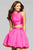 7858 Short Mikado Two-Piece Cocktail Dress