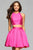 7858 Short Mikado Two-Piece Cocktail Dress