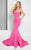 Terani Couture - Drape and Crystal Accented Sweetheart Mermaid Gown 1712P2531 In Pink