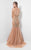 Terani Couture - Luxury Beaded Open-back Trumpet Gown 1712P2637. In Neutral