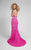 Terani Couture - Open Back Mermaid Gown with Embelished Waist 1712P2645 In Pink