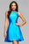 7859 Short Mikado Cocktail Dress with Over Skirt