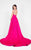 Terani Couture - A-line Gown with Embelished Neck and Open Back 1712P2886 In Pink