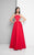 Terani Couture - Alluring Jeweled High Neck Mikado Ball Gown 1712P2887 In Pink