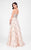 Terani Couture - Glittering Straight Neck Ball Gown 1712P2890 In Neutral