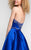 Terani Couture - Crystal Beaded Sweetheart Satin Ball Gown 1712P2893 In Blue