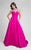 Terani Couture - Jeweled Mock Neck Ballown  1712P2896 In Pink