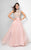 Elaborate High Neck Tulle A-Line Gown 1712P2899