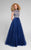Terani Couture - Elaborate High Neck Tulle A-Line Gown 1712P2899 In Pink and Neutral