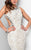 Terani Couture - Stunning Lacy Cutaway Gown 1713P2548 In White and Neutral