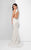 Terani Couture - Stunning Lacy Cutaway Gown 1713P2548 In White and Neutral