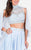 Terani Couture - Bejeweled High Neck Two-piece Chiffon Ball Gown 1713P2787 In Pink